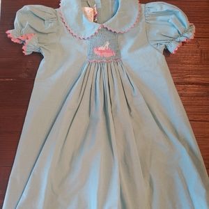 24m Disney Cinderella shoe smocked dress